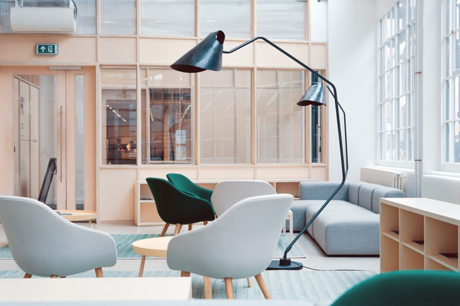 Clean, light-filled workspace